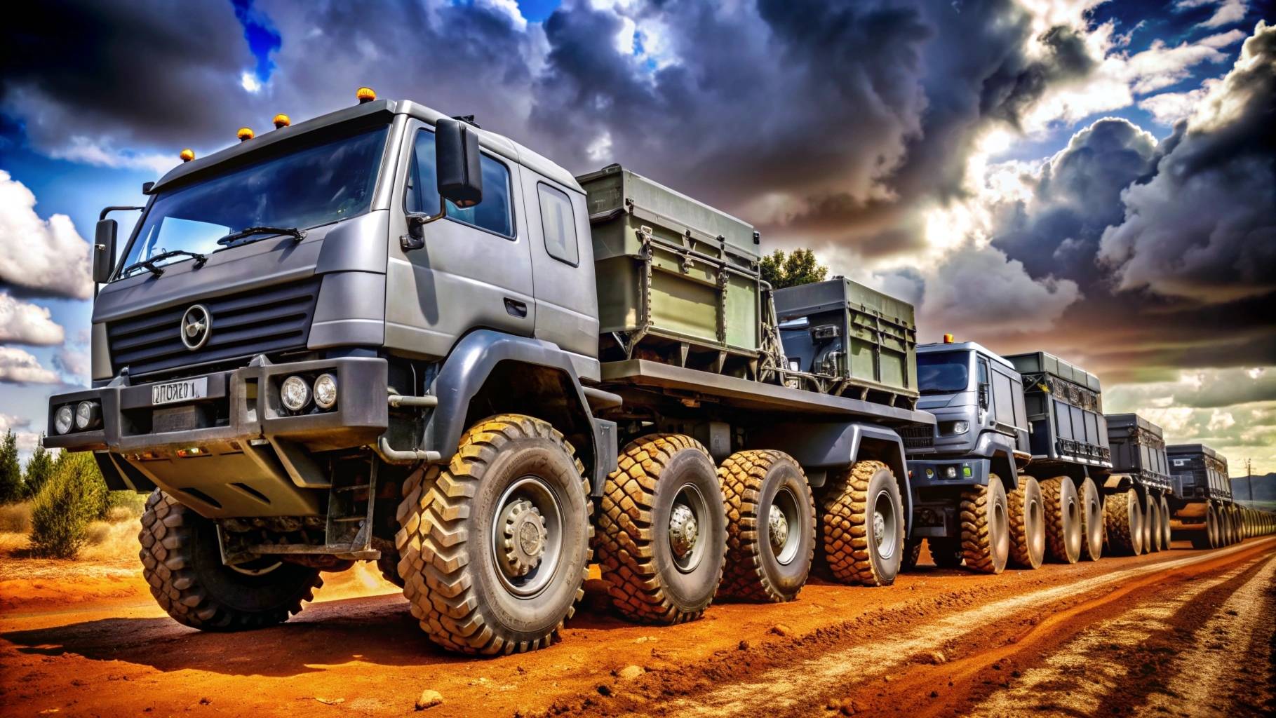 Тяжелые полноприводные грузовики 8x8, 6x6