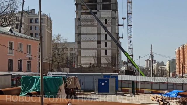 Строительство жилого комплекса "Дом на Горького" возобновилось новым застройщиком // Апрель 2024