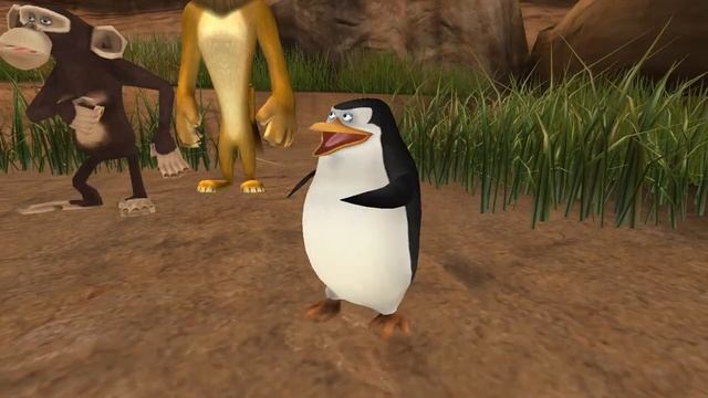 Мадагаскар 2 10 часть Вертолёт пингвинов