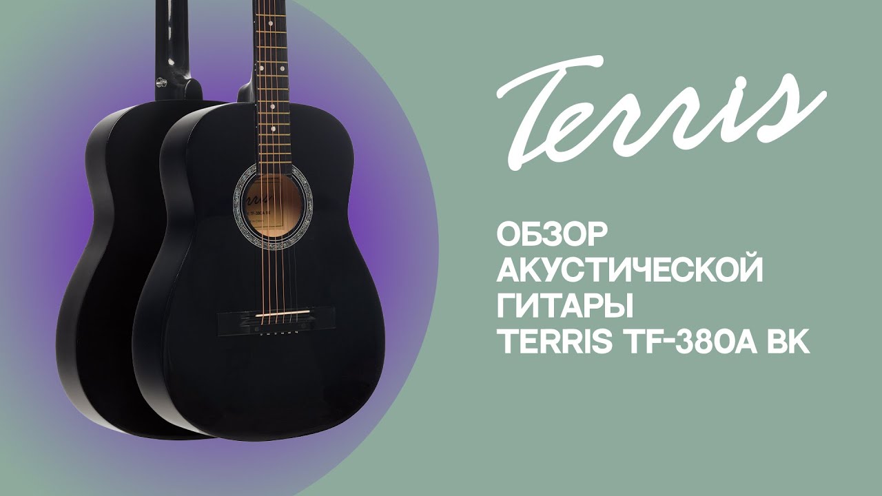 Обзор акустической гитары TERRIS TF-380A BK