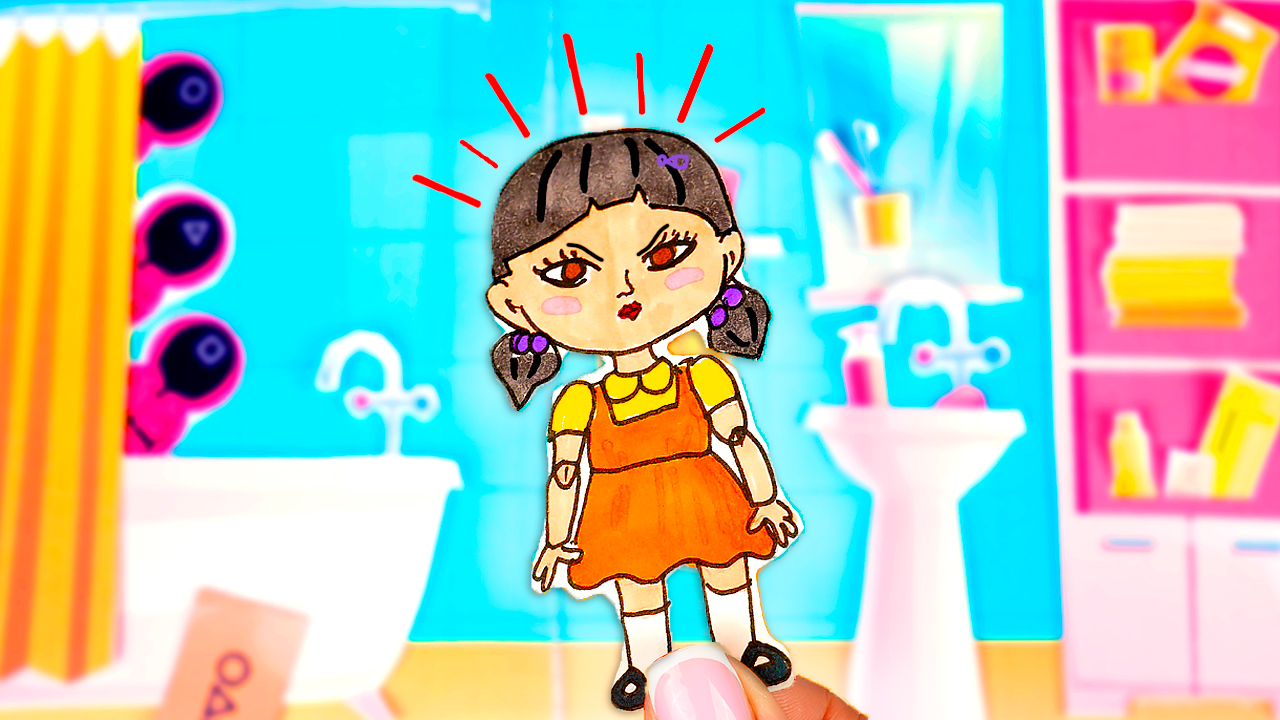 Новая игра в Кальмара из бумаги