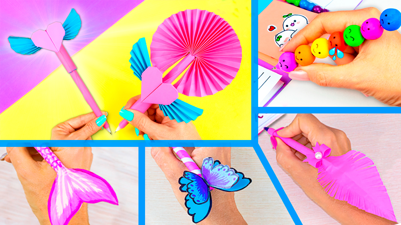 Бэк ту скул! 5 Идей крутых ручек  Канцелярия своими руками