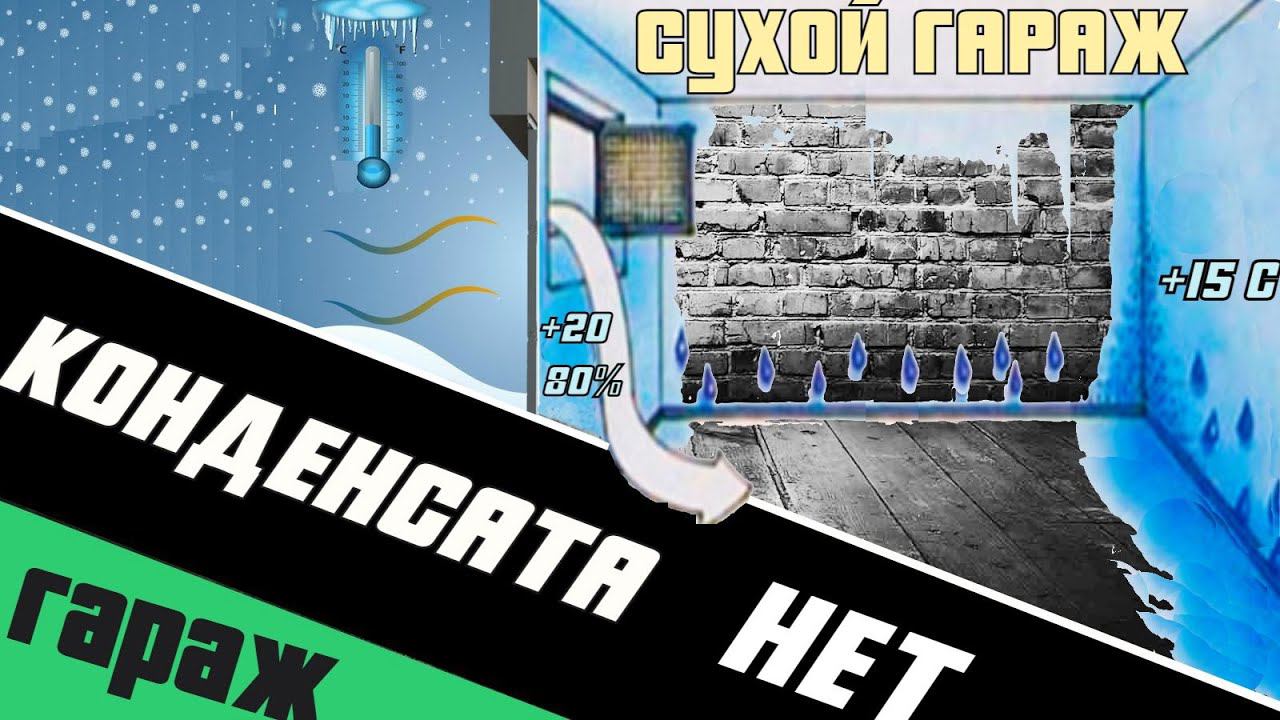 Устраняем конденсат в гараже. Правильная вентиляция гаража.
