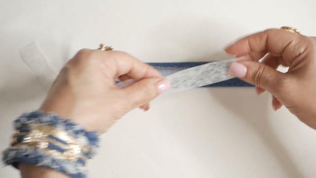 Урок 37 - Заутюживание косой бейки для ремешочков