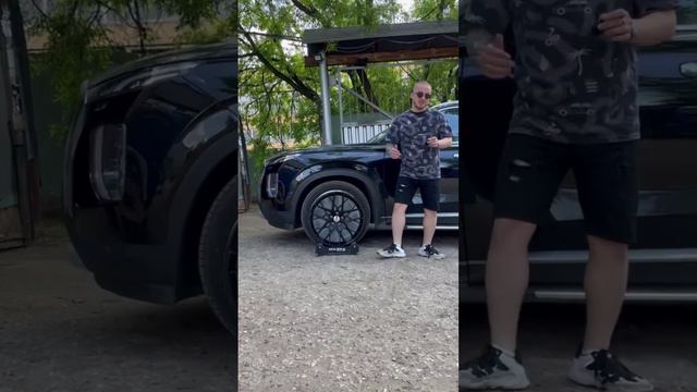 Hyundai Palisabe на примерке дисков в 20-ом диаметре #литыедиски #hyundai