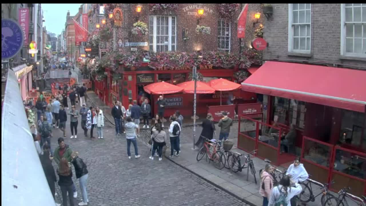 Дублин Ирландия прямой эфир с улици