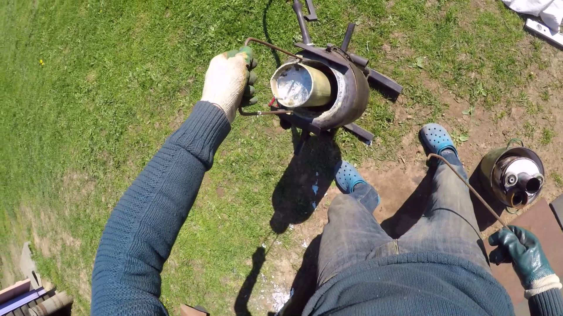 Заливка шкива и роликов для гриндера из алюминия