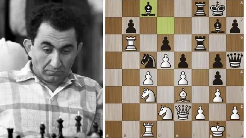 Бычья сила!! Тигран Петросян эффектно жертвует качество! Шахматы.