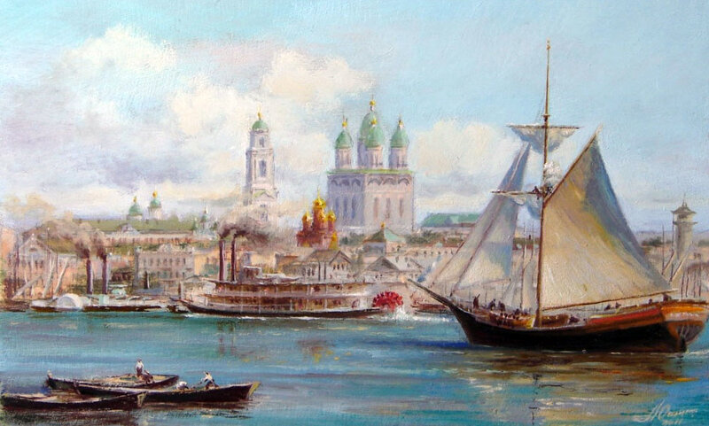 "Из прошлой жизни..." Старая Астрахань на картинах Юрия Анискина