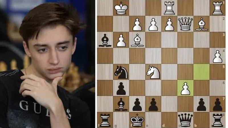 Даниил ДУБОВ выносит ЧЕРНЫМИ в 21 ход Дин Лижэня! Шахматы.