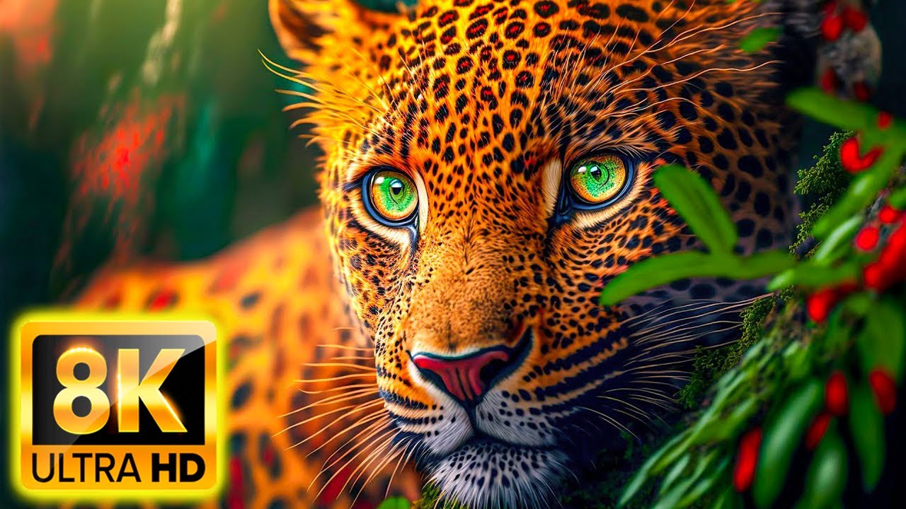 8K HDR 60FPS Dolby Vision — Животные Амазанки 8K ULTRA HD