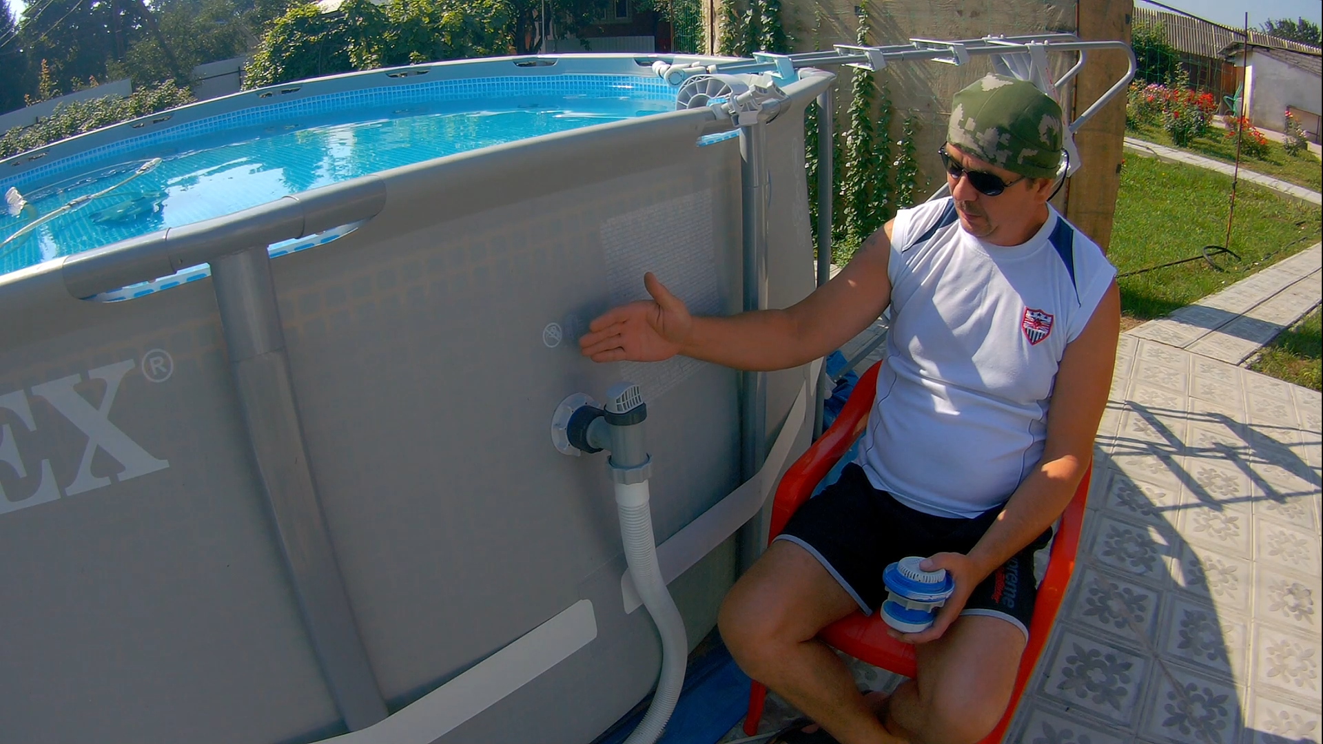 Каркасный бассейн Как подключить насос без переходников