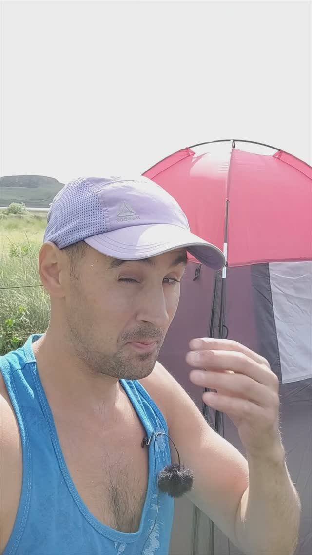 Юморной обзор на палатку - туалет в походе. Инструкция по применению ))