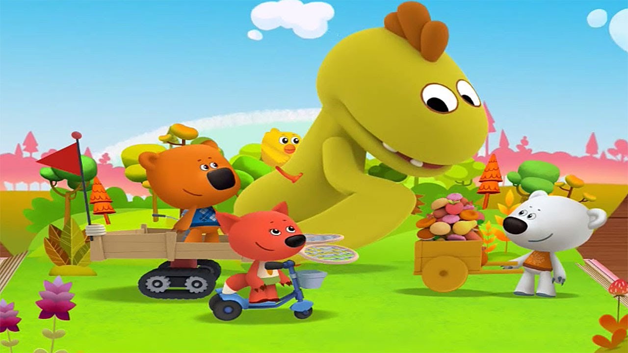 Мишки  Ми-ми-мишки - Цыпа и Динозавры. Развивающие игры для Детей - Детский уголок Kids'Corner