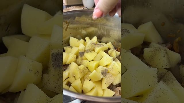 Сырный суп с грибами и беконом ?