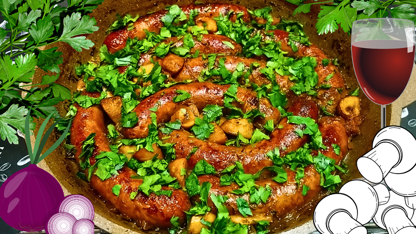 ЖАРКОЕ ИЗ КОЛБАСОК И КРАСНОГО ЛУКА / Вкусный и быстрый ужин или обед по рецепту Гордона Рамзи