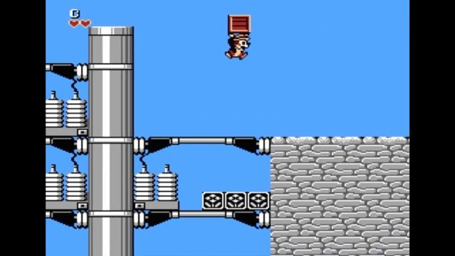 Dendy (Famicom,Nintendo,Nes) 8-bit Chip & Dale 1часть уровень 1