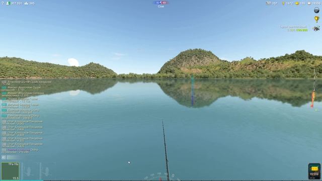 Судак светлопёрый, трофей 14,479 кг, игра Трофейная рыбалка 2, локация Миссисипи, Большая дельта