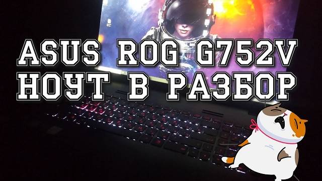 Балталогия: Профилактика ноут ASUS ROG G752V в капилку