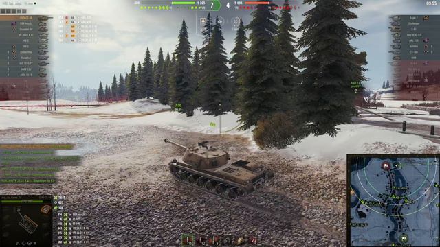 World of Tanks  SMV CC-56 1100 опыта, интересный бой , не пропусти!