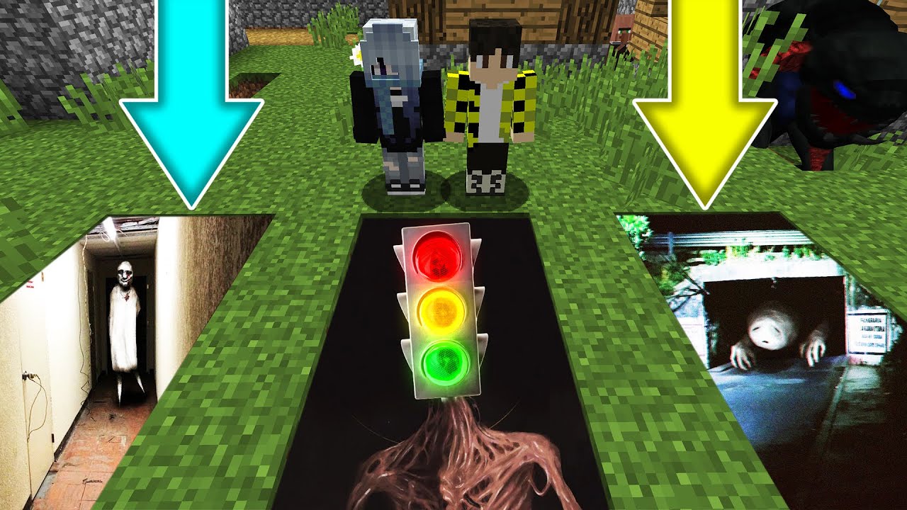 ВЫБЕРИ ПРАВИЛЬНУЮ ЯМУ ПОСЛЕДНИЙ ПАЦИЕНТ СВЕТОФОРОГОЛОВЫЙ МОСТОВОЙ ЧЕРВЬ В МАЙНКРАФТ SCP БИТВА
