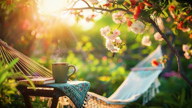 Красивая МУЗЫКА пианино / Пение весенних ПТИЦ / АСМР / НЕЖНЫЕ лучи СОЛНЦА / Приятный ОТДЫХ...