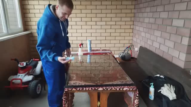 Делаем ВИТРАЖное ОКНО! Клеим пленку оконную статическую dekoban.