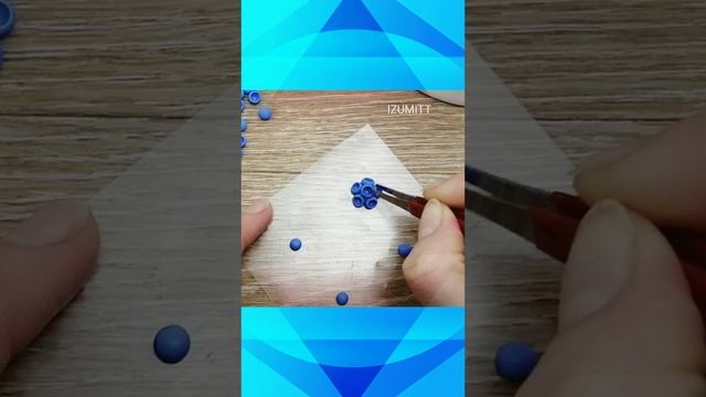 Серьги шарики из полых бусин.?Лепка из холодного фарфора.?