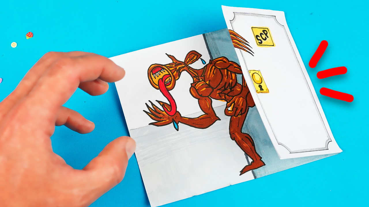 СИРЕНОГОЛОВЫЙ ЗА ДВЕРЬЮ Страшные истории Поделка из бумаги