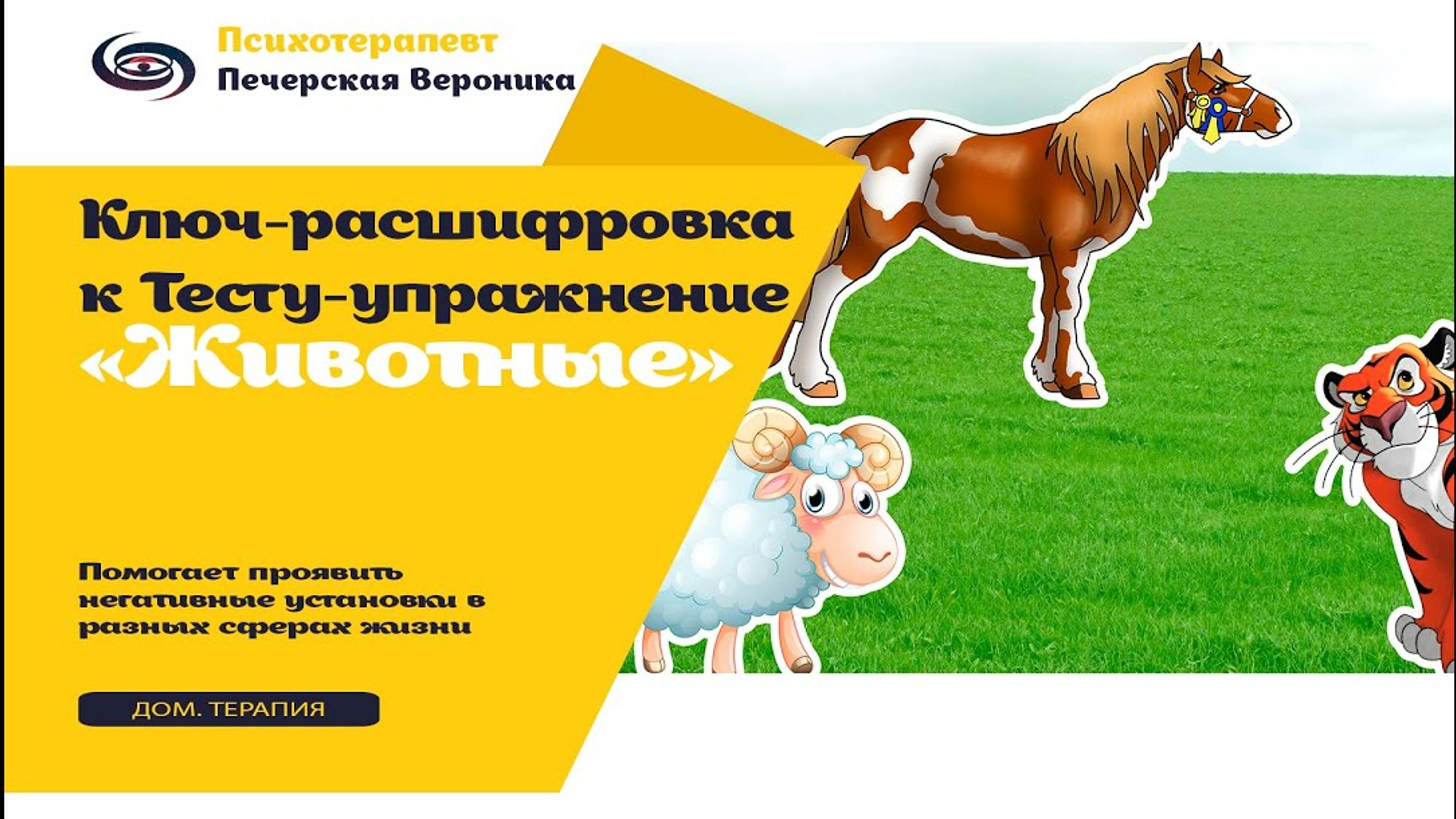 Ключ к расшифровке теста-упражнения «Животные» #тест #тестнапсихику #психолог #тревожныемысли