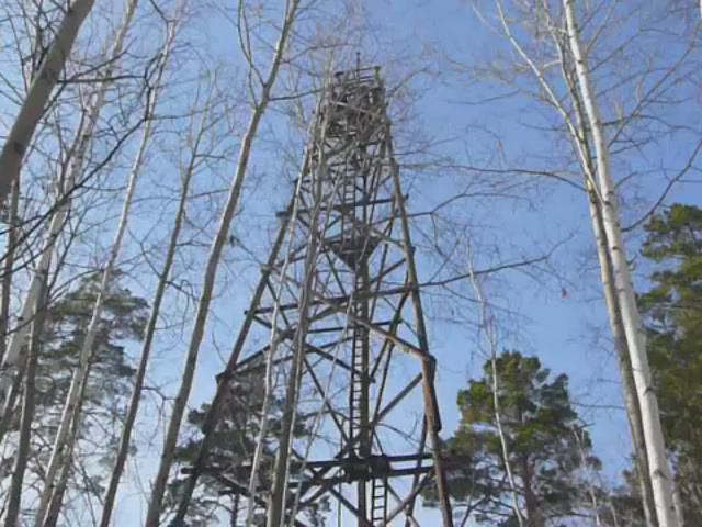 Деревянная вышка в тайге. Часть 1