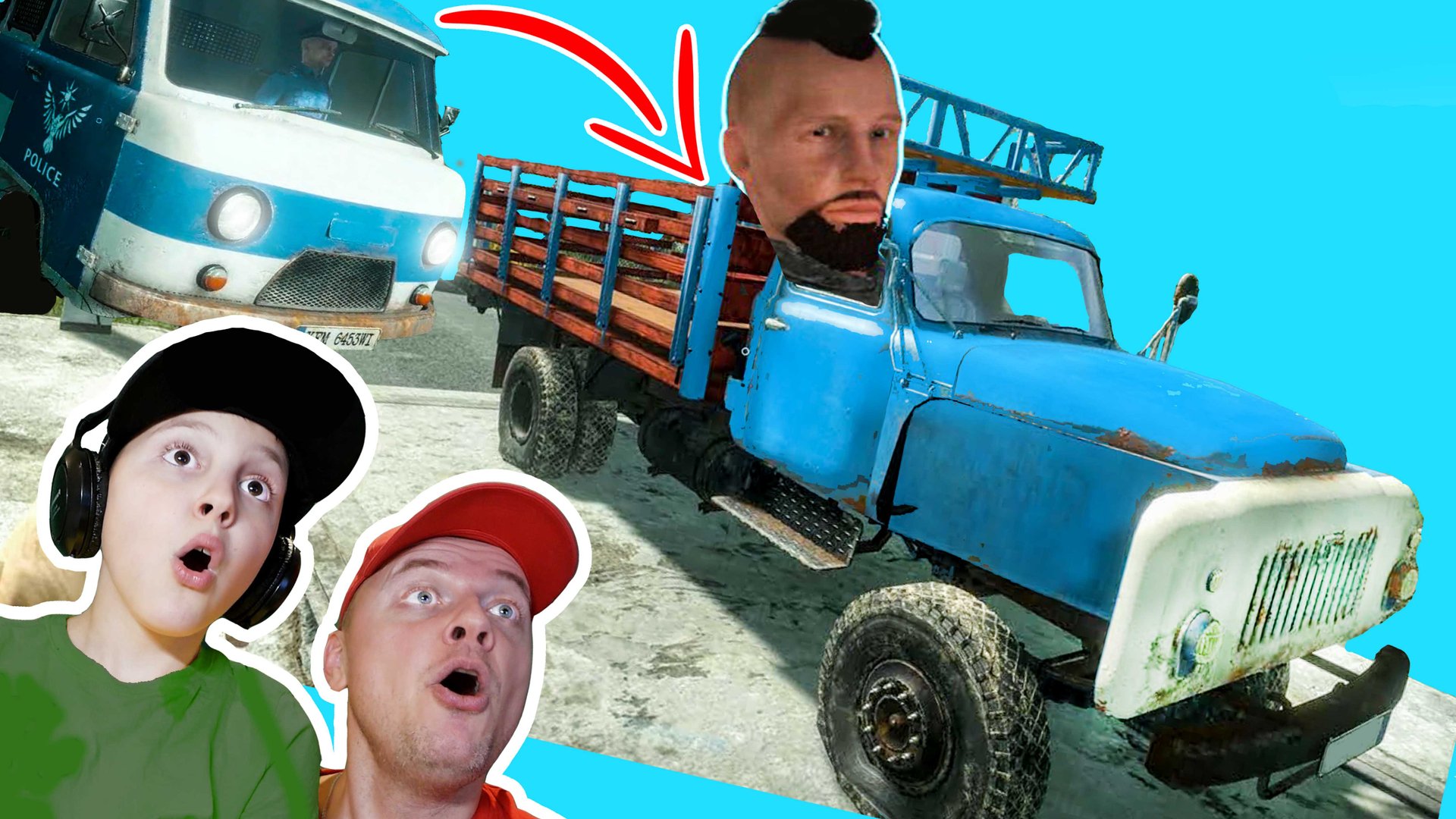 ПОГОНЯ за ГРУЗОВИКОМ на БУХАНКЕ Contraband police #3