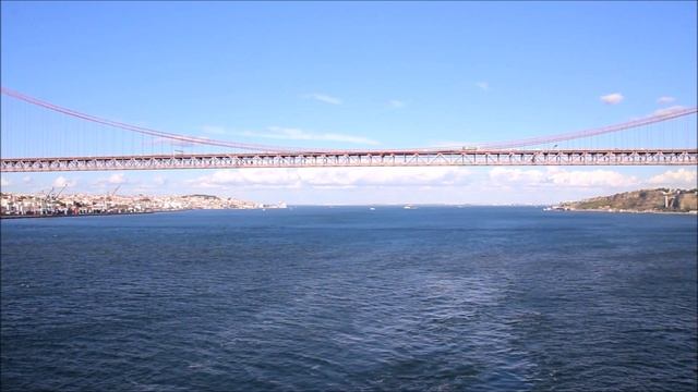 Португалия. Лиссабон. Мост 25 апреля. Круиз на Costa Pacifica вокруг Европы.