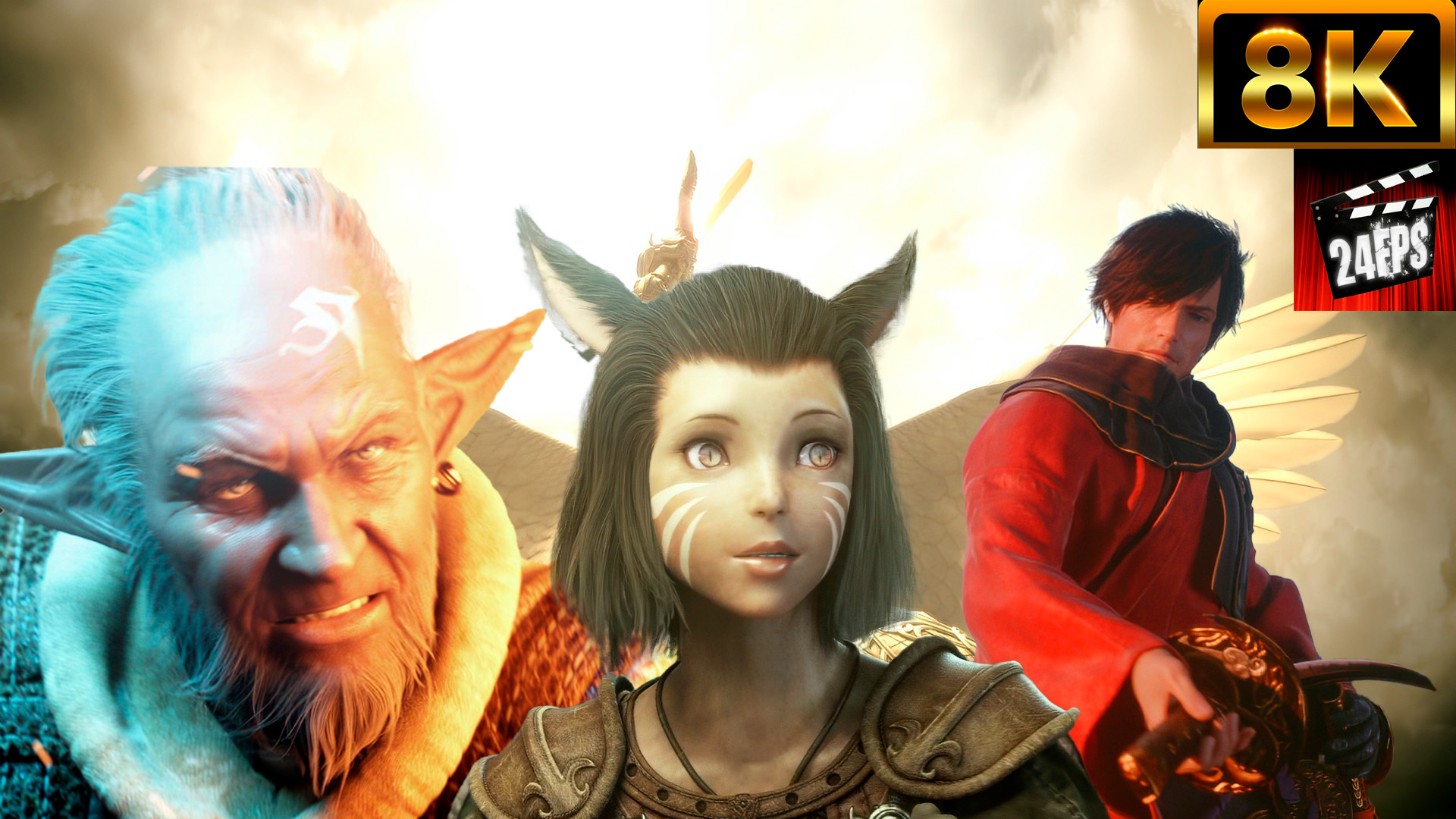 FINAL FANTASY XIV - All CGI Cinematics (  Special  8K)