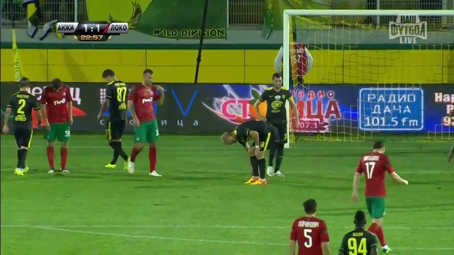 Анжи - Локомотив, Касаев, Опасный момент