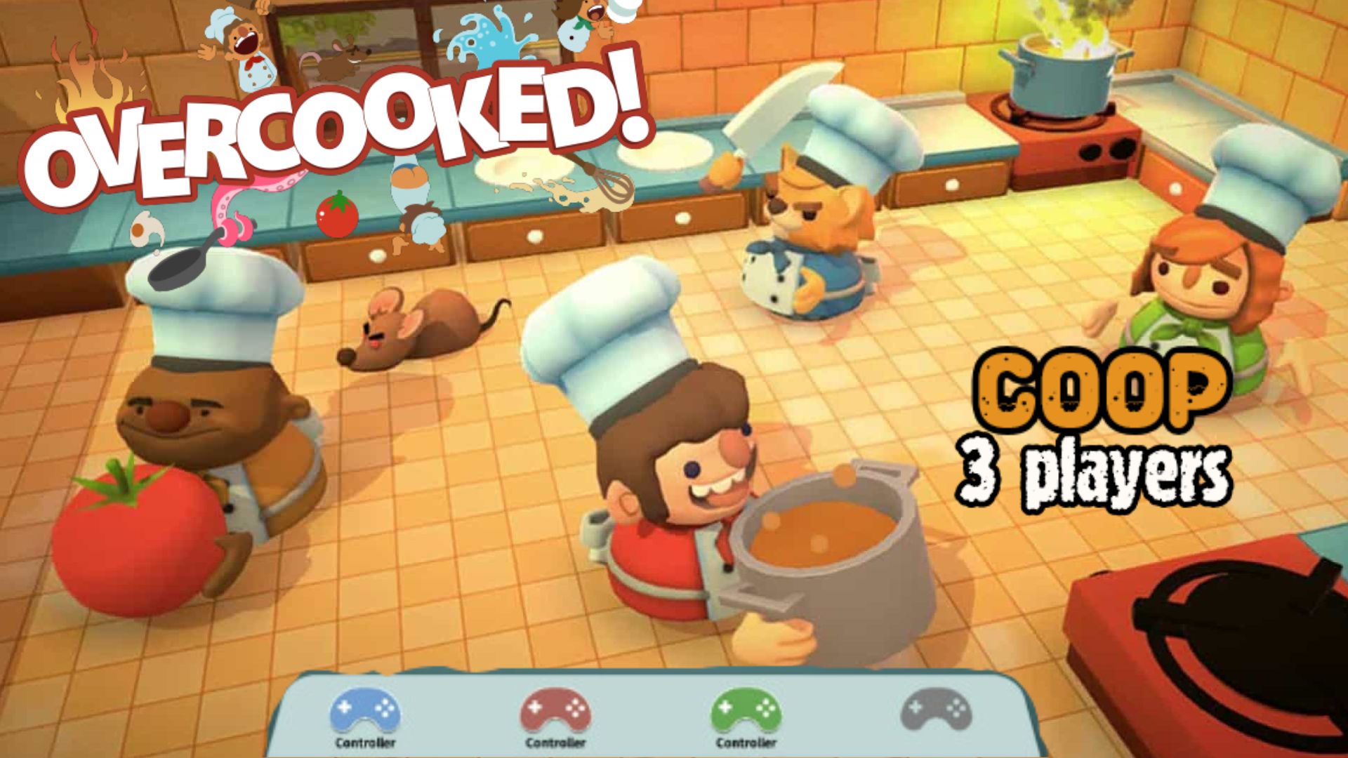 Overcooked cовместное прохождение #2 (Белка, Monster и Алеша).mp4
