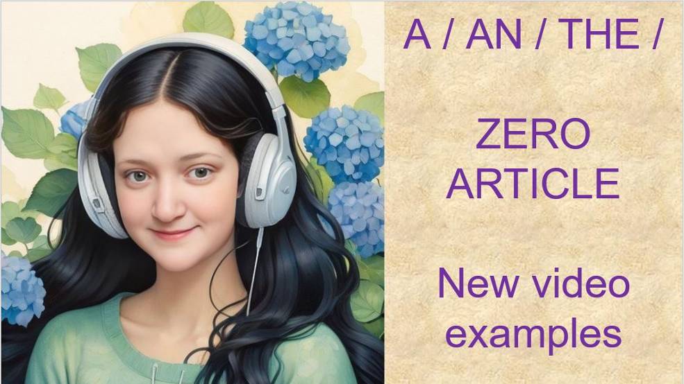 Articles : a / the / an / zero