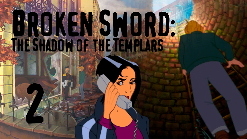Канализация, Усач, Предсказание и Натали - Broken Sword: The Shadow of the Templars - Прохождение 2