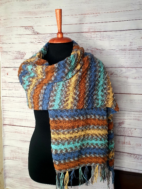 Обзор готовых шарфиков.