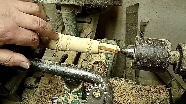 Нарезка витых каннелюр при помощи шайбы..mp4