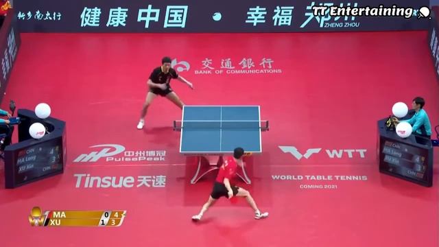 2020 лучшие розыгрыши Best points grand final Ma Long table tennis