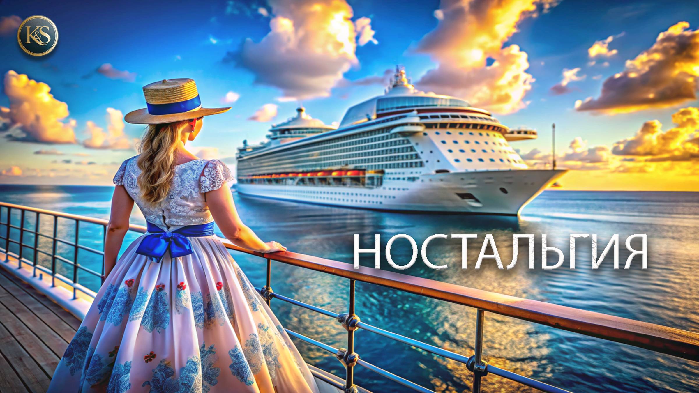 Ах, белый теплоход, крик чаек за кормой, сиянье синих глаз...