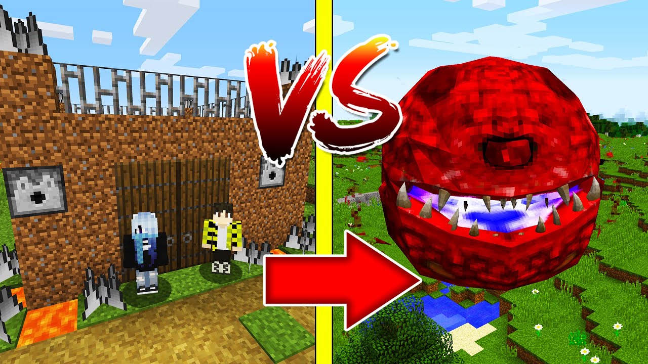 Девушка НУБ И ПРО защищают свой дом от ФРИКАДЕЛЬКИ в МАЙНКРАФТЕ! Битва SCP THE MEATBALL MINECRAFT