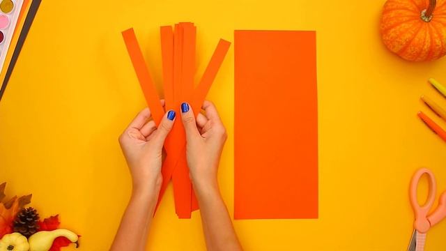 Поделки своими руками: Делаем гирлянду пиццу и тыкву! \\ Craft