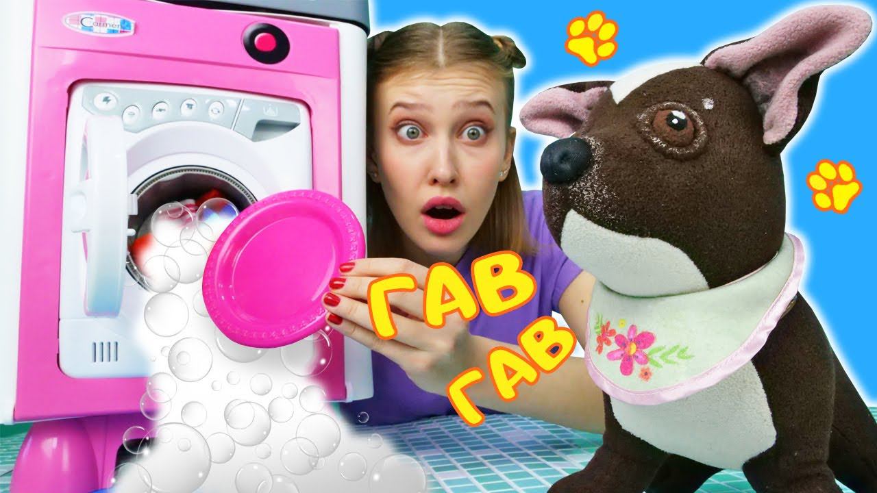 Тарелка в Стирке! Развивающие видео для детей про мягкие игрушки - Как мама