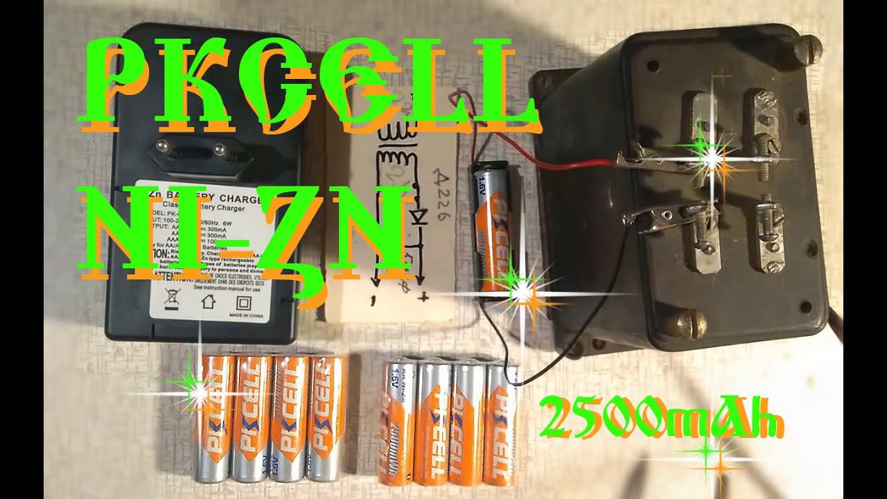 Аккумуляторы PKCELL NI-ZN 2500mWh...