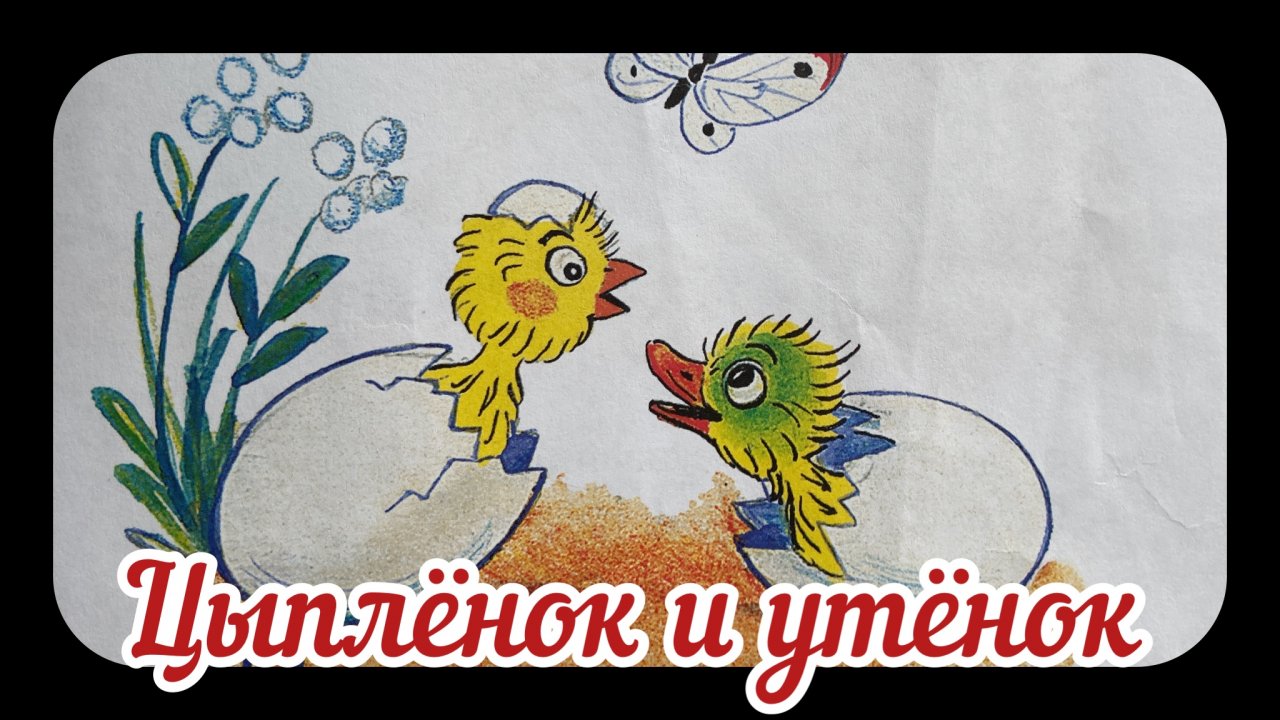 Цыплёнок и утёнок. Сказка для малышей с анимацией. Сказки Сутеева