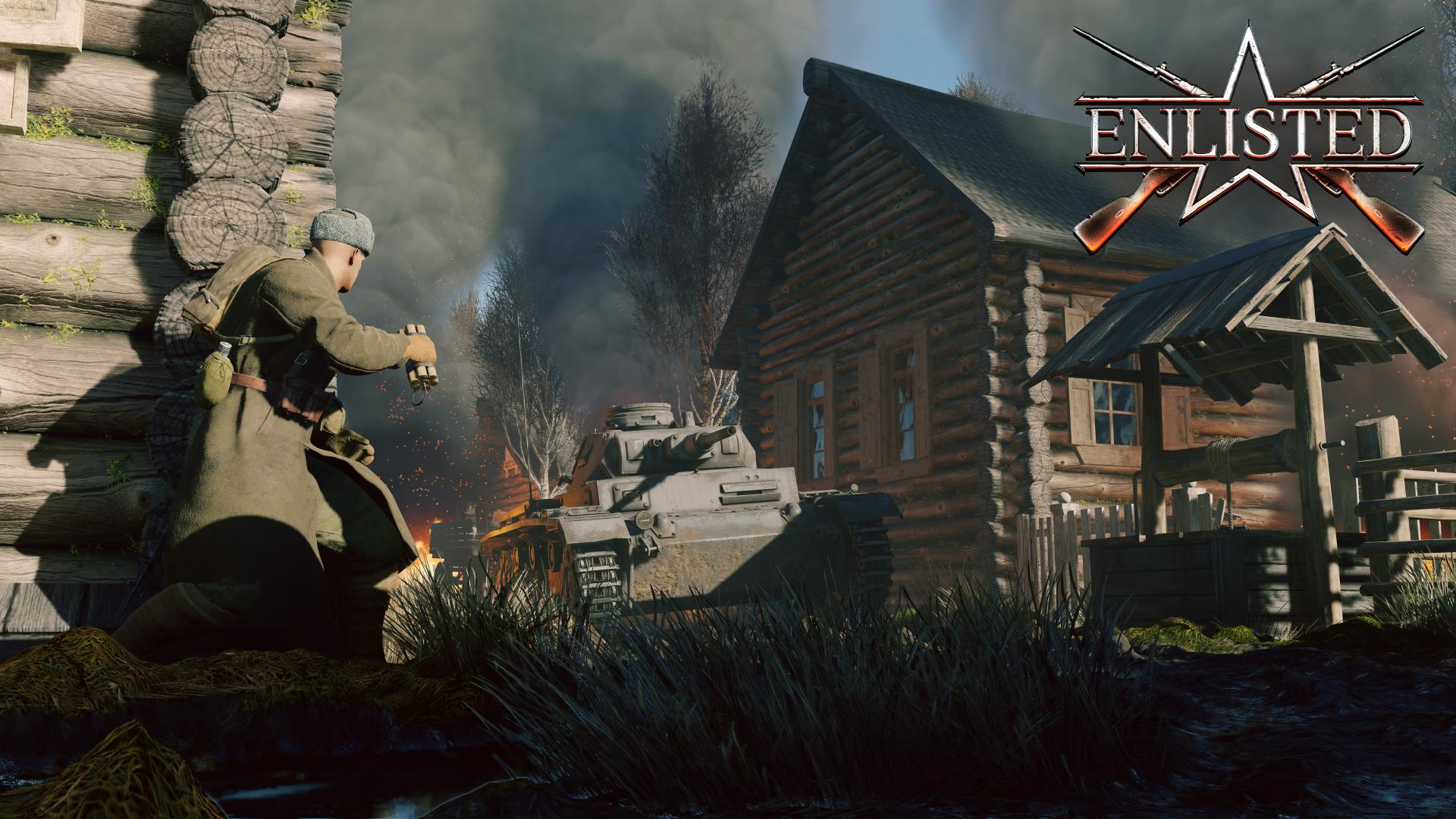 Enlisted - Деревня Высокого Запад (Вторжение) Битва за Москву (Без комментариев)