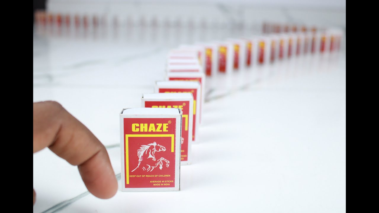 Принцип домино из спичечных коробков