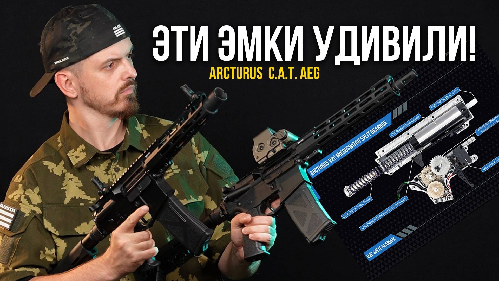 ИННОВАЦИИ В СТРАЙКБОЛЬНЫХ M4 от ARCTURUS. Обзор X C.A.T. AR-15 Explorer